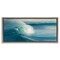 Stupell Industries Bending Ocean Wave Floater Framed Canvas Wall Art Design by Scott Bennion